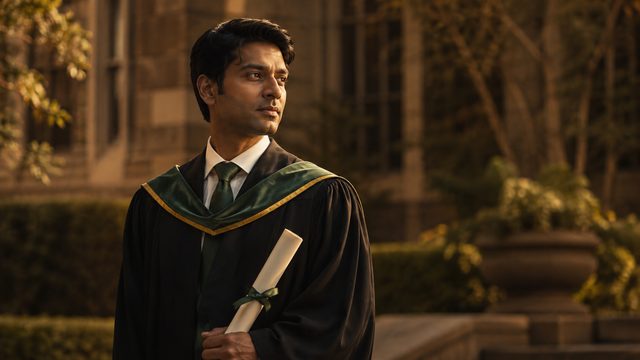 Graduate holding a certificate