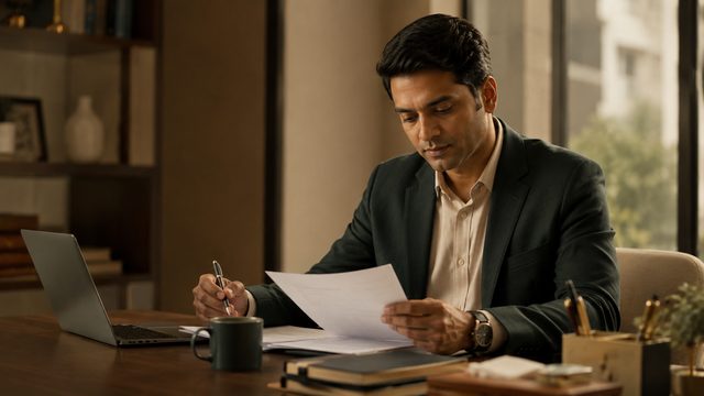 Working professional at a desk
